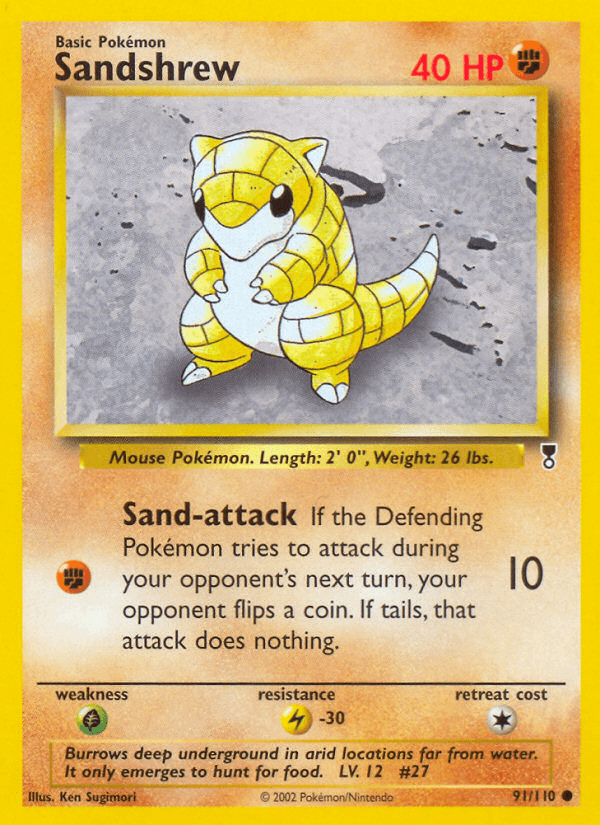 Sandshrew (Legendary Collection) #91 card art
