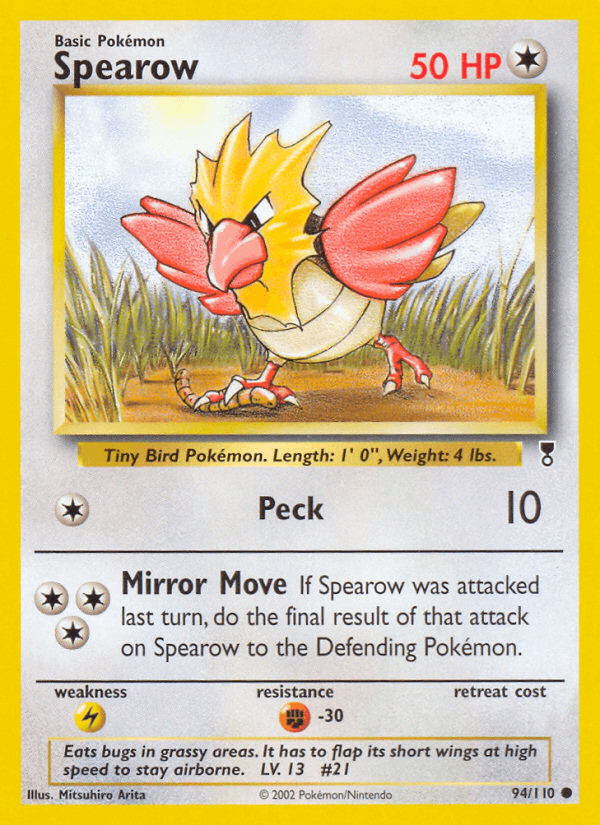 Spearow (Legendary Collection) #94 card art
