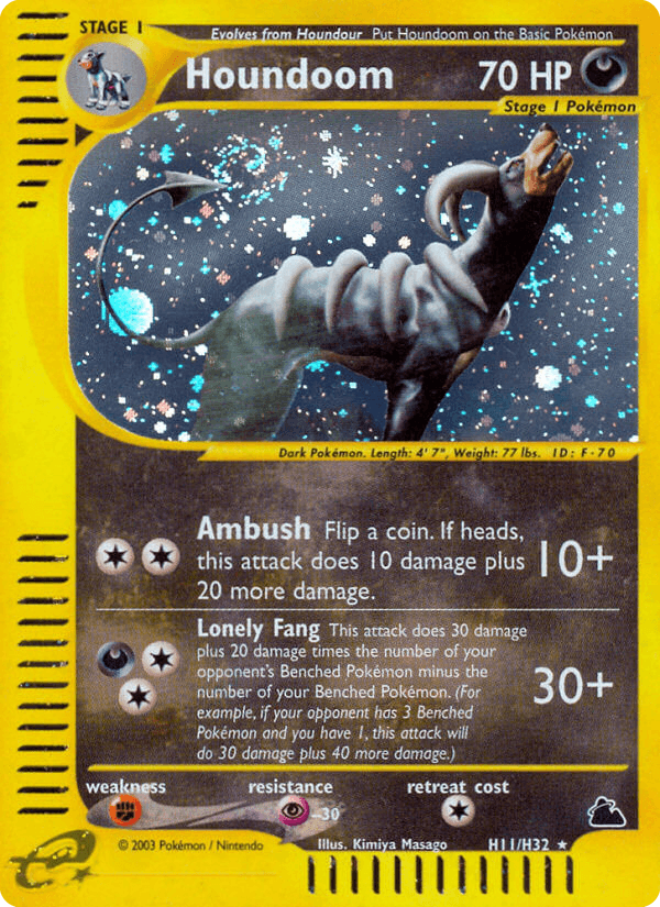 Houndoom (Skyridge) #H11 card art