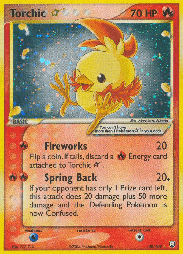 Torchic ★ (Team Rocket Returns) #108 card art