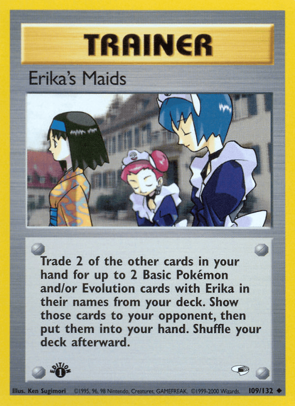Erika's Maids (Gym Heroes) #109 card art
