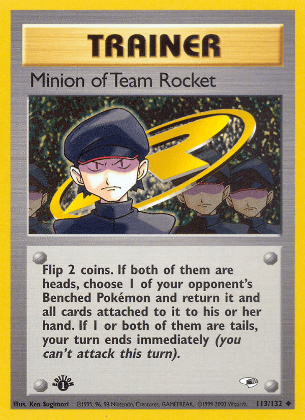 Minion of Team Rocket (Gym Heroes) #113 card art