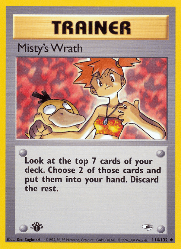 Misty's Wrath (Gym Heroes) #114 card art