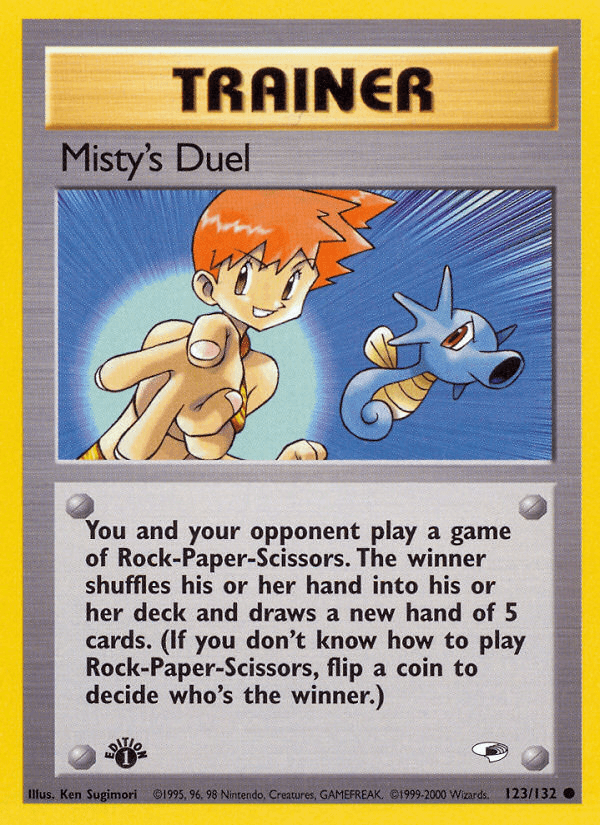 Misty's Duel (Gym Heroes) #123 card art