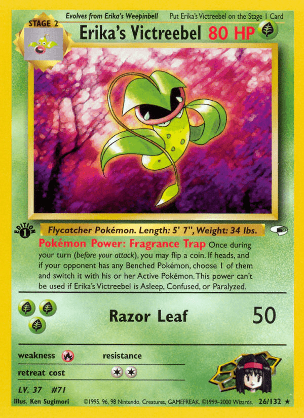 Erika's Victreebel (Gym Heroes) #26 card art
