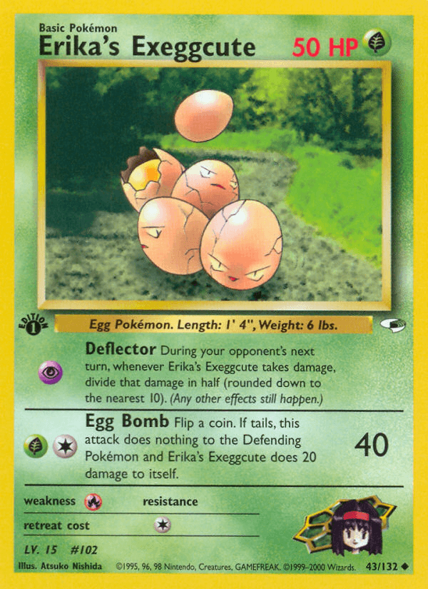 Erika's Exeggcute (Gym Heroes) #43 card art