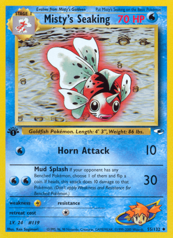 Misty's Seaking (Gym Heroes) #55 card art