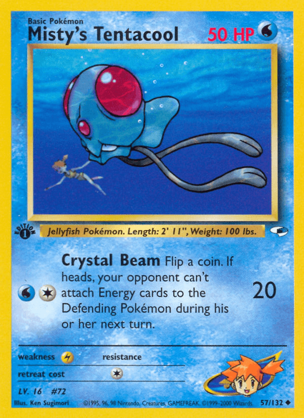Misty's Tentacool (Gym Heroes) #57 card art