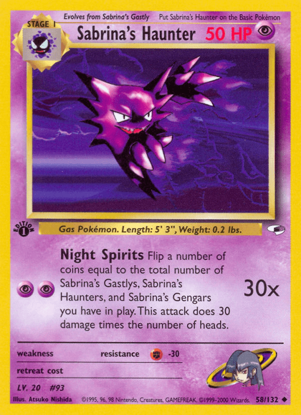 Sabrina's Haunter (Gym Heroes) #58 card art