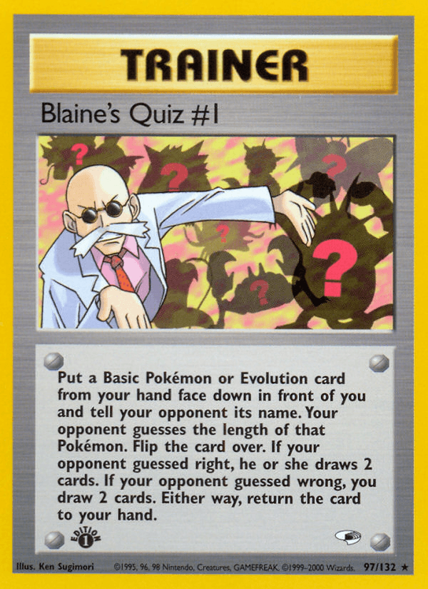Blaine's Quiz #1 (Gym Heroes) #97 card art