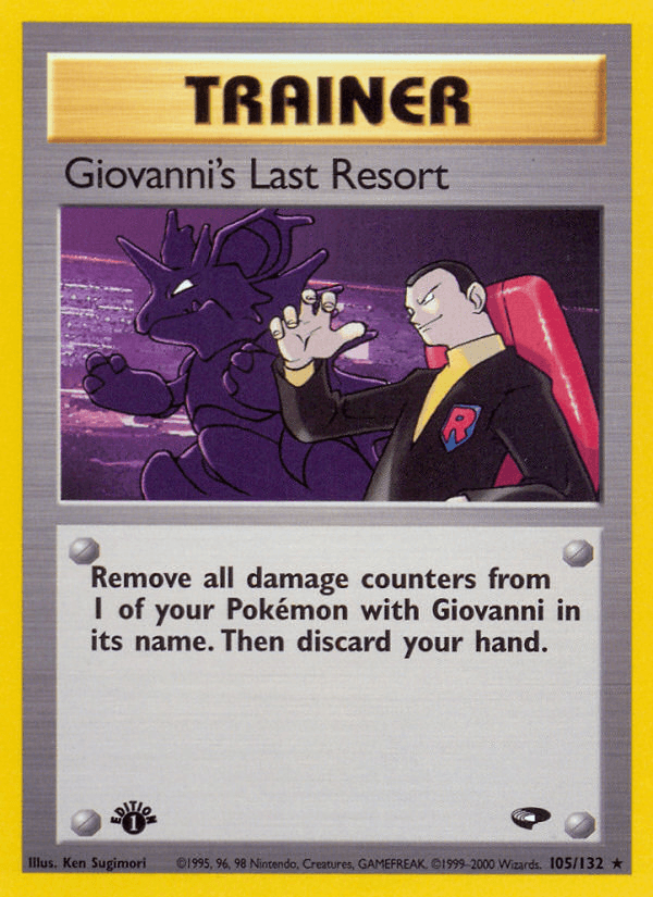 Giovanni's Last Resort (Gym Challenge) #105 card art