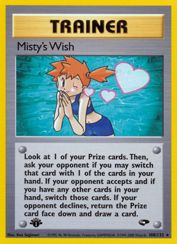 Misty's Wish (Gym Challenge) #108 card art