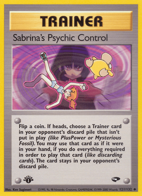 Sabrina's Psychic Control (Gym Challenge) #121 card art