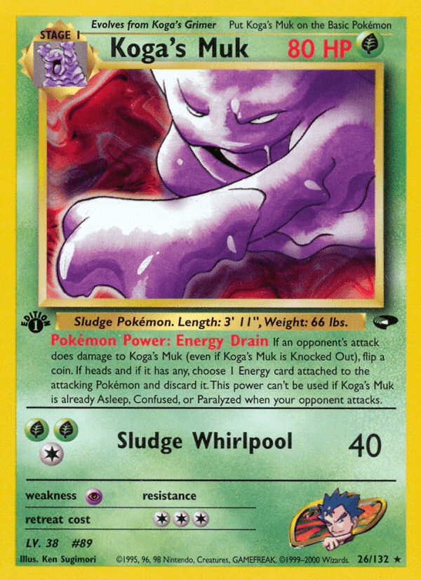 Koga's Muk (Gym Challenge) #26 card art