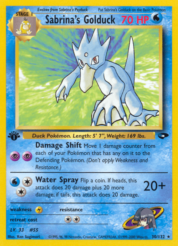 Sabrina's Golduck (Gym Challenge) #30 card art