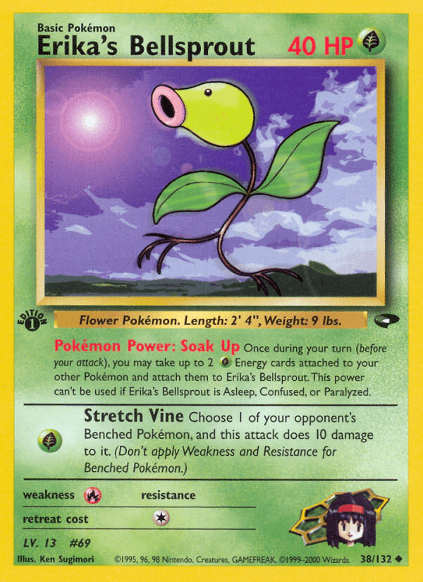 Erika's Bellsprout (Gym Challenge) #38 card art