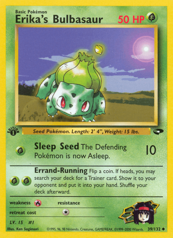 Erika's Bulbasaur (Gym Challenge) #39 card art