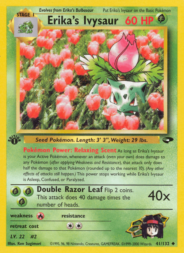 Erika's Ivysaur (Gym Challenge) #41 card art