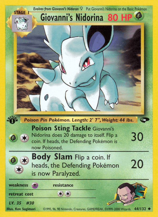 Giovanni's Nidorina (Gym Challenge) #44 card art