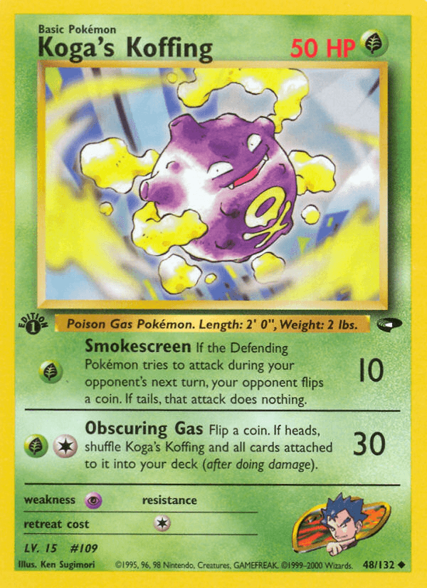 Koga's Koffing (Gym Challenge) #48 card art