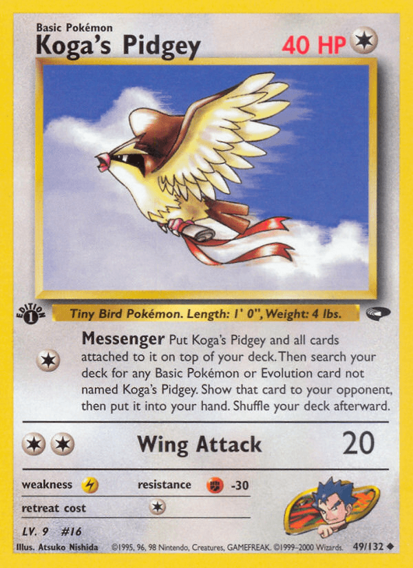 Koga's Pidgey (Gym Challenge) #49 card art