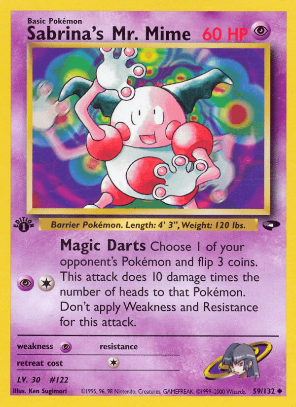 Sabrina's Mr. Mime (Gym Challenge) #59 card art