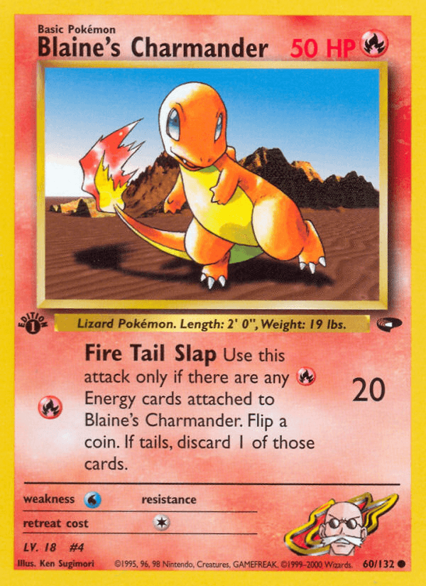 Blaine's Charmander (Gym Challenge) #60 card art