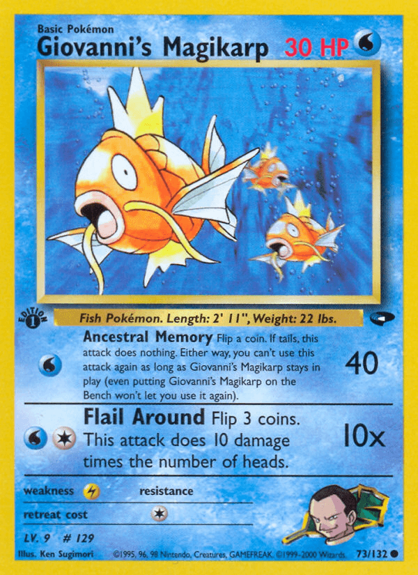 Giovanni's Magikarp (Gym Challenge) #73 card art