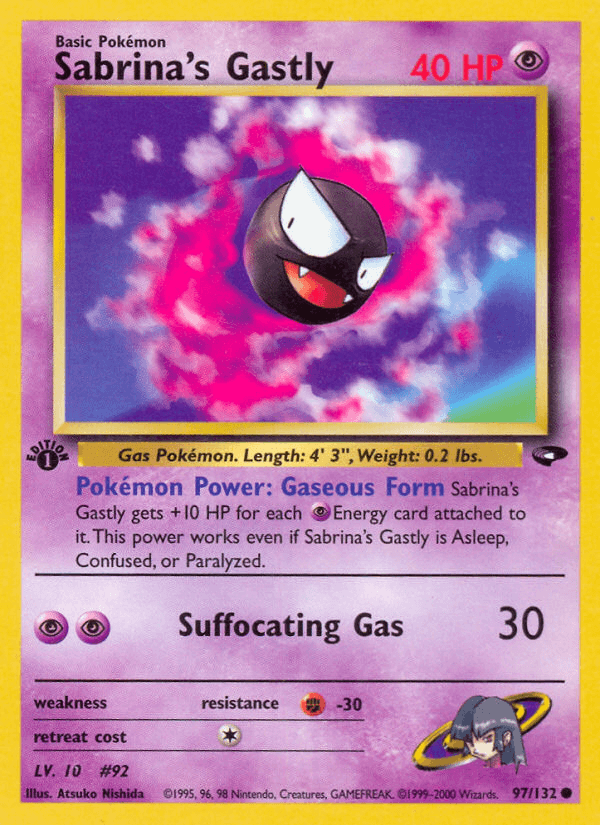 Sabrina's Gastly (Gym Challenge) #97 card art