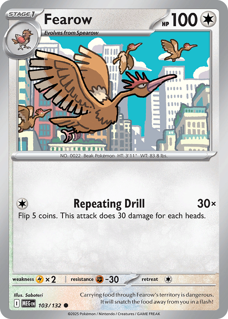 Fearow (Mega Evolution) #103 card art