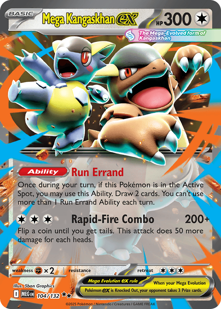 Mega Kangaskhan ex (Mega Evolution) #104 card art