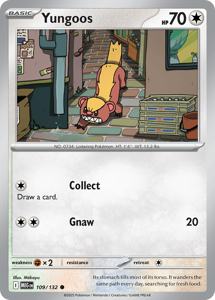 Yungoos (Mega Evolution) #109 card art