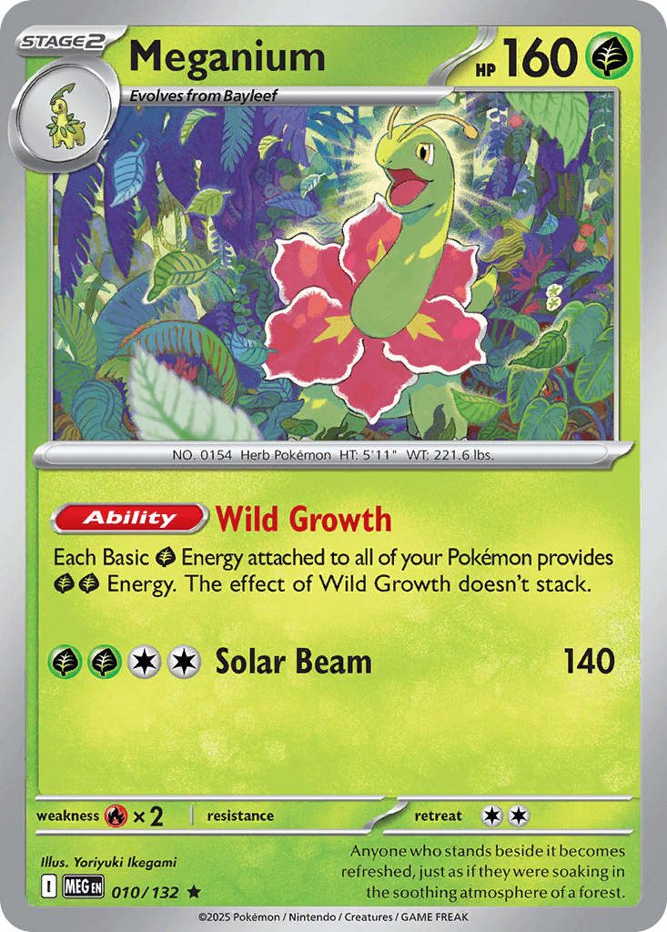 Meganium (Mega Evolution) #10 card art