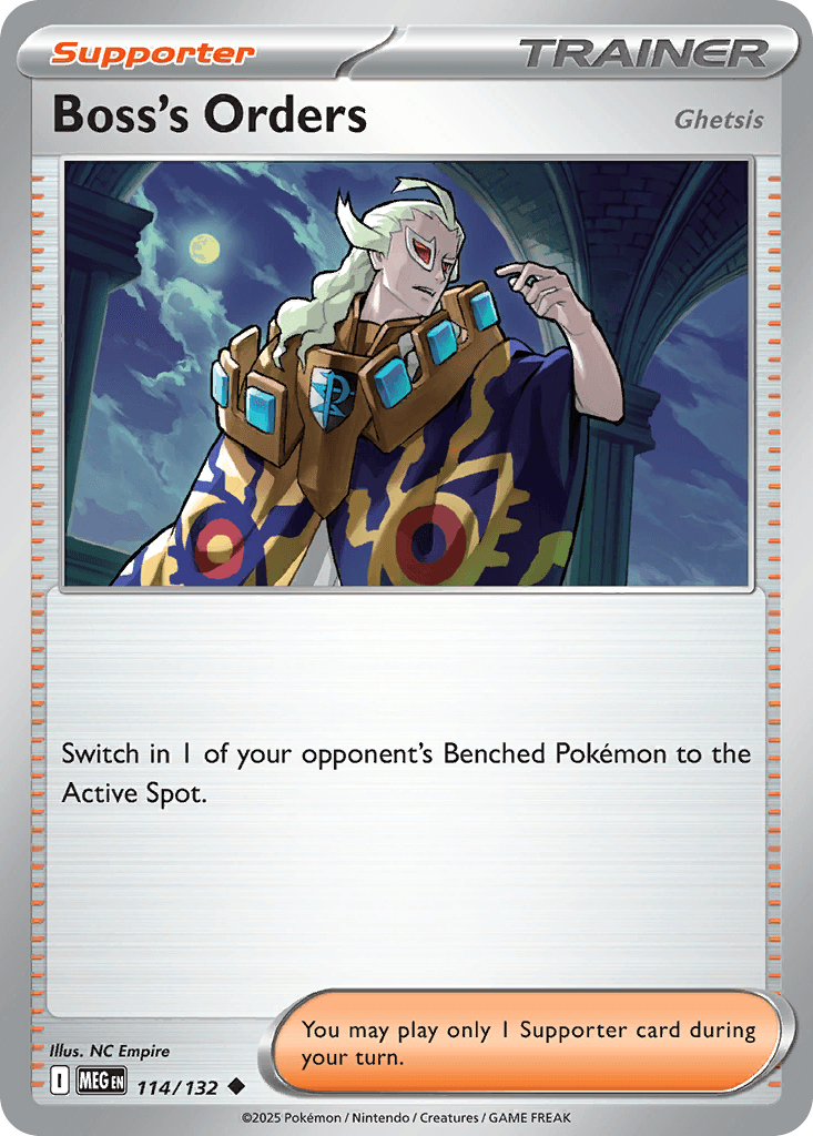 Boss's Orders (Mega Evolution) #114 card art