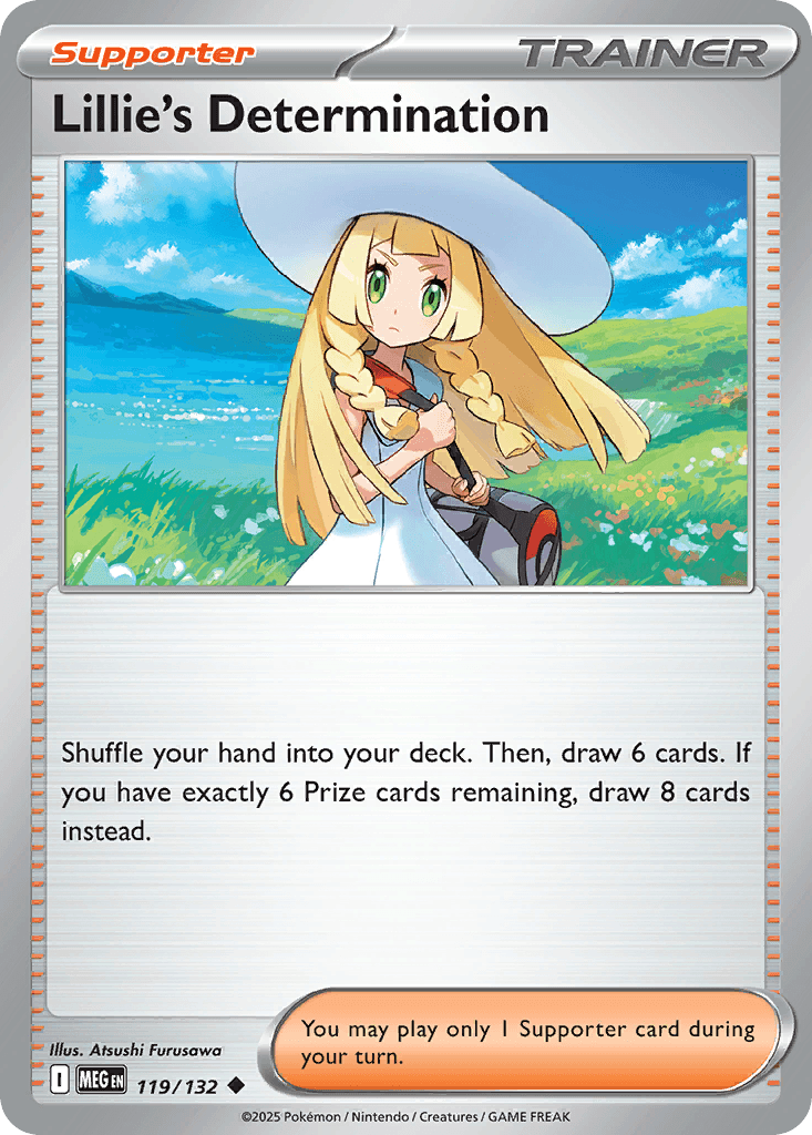 Lillie's Determination (Mega Evolution) #119 card art