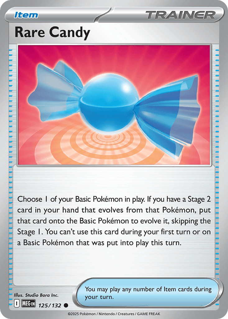 Rare Candy (Mega Evolution) #125 card art