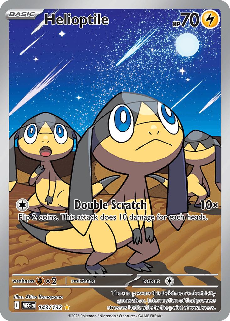 Helioptile (Mega Evolution) #143 card art