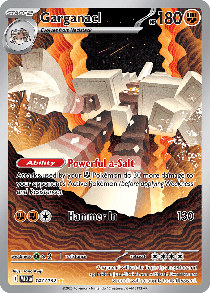 Garganacl (Mega Evolution) #147 card art