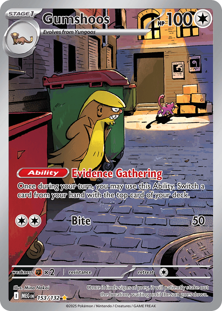 Gumshoos (Mega Evolution) #153 card art