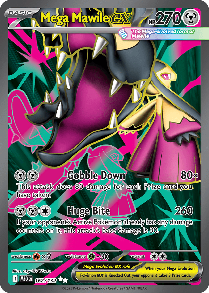 Mega Mawile ex (Mega Evolution) #162 card art