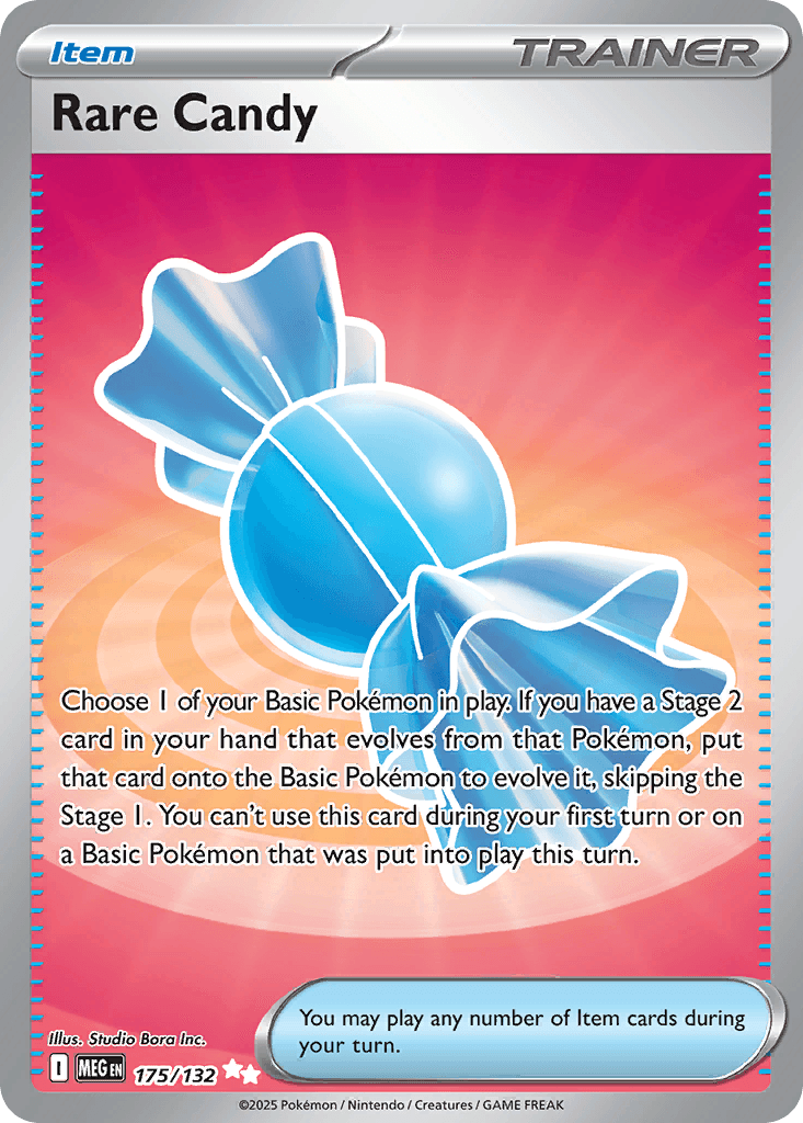 Rare Candy (Mega Evolution) #175 card art