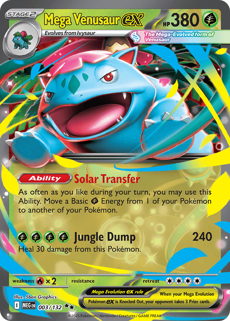 Mega Venusaur ex (Mega Evolution) #3 card art