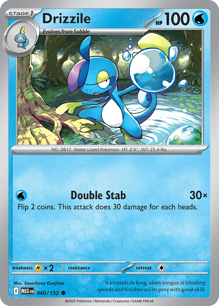 Drizzile (Mega Evolution) #40 card art
