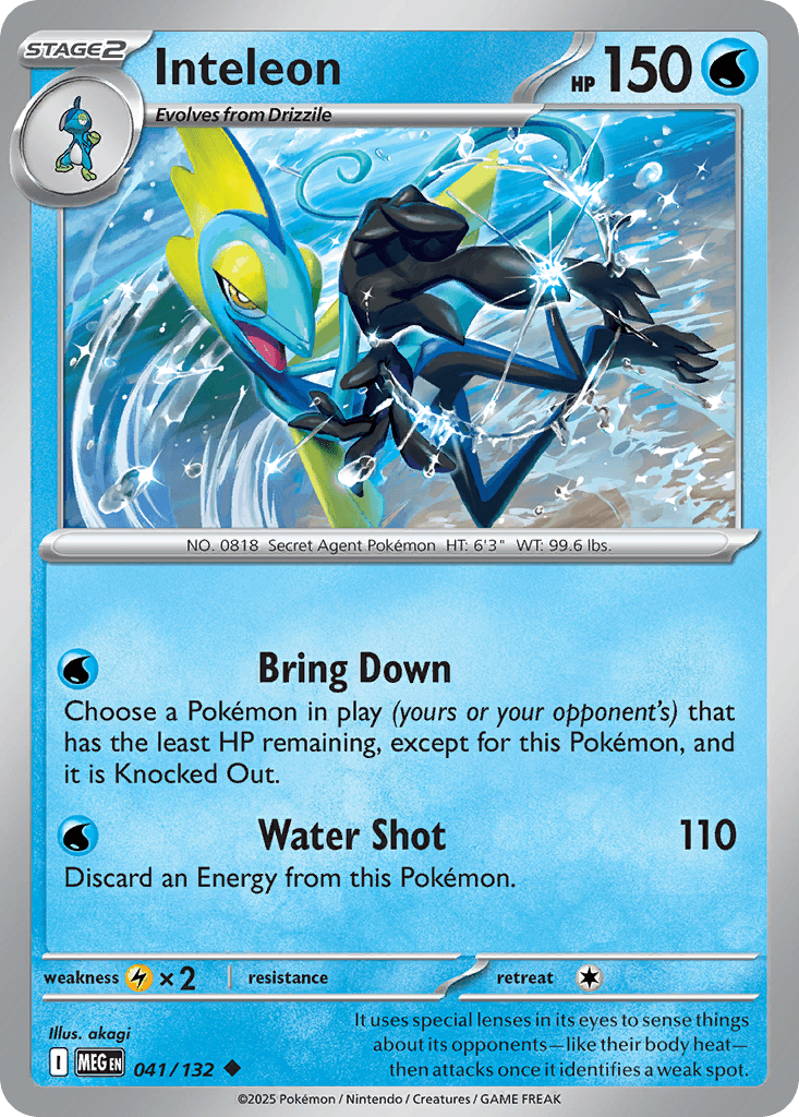 Inteleon (Mega Evolution) #41 card art