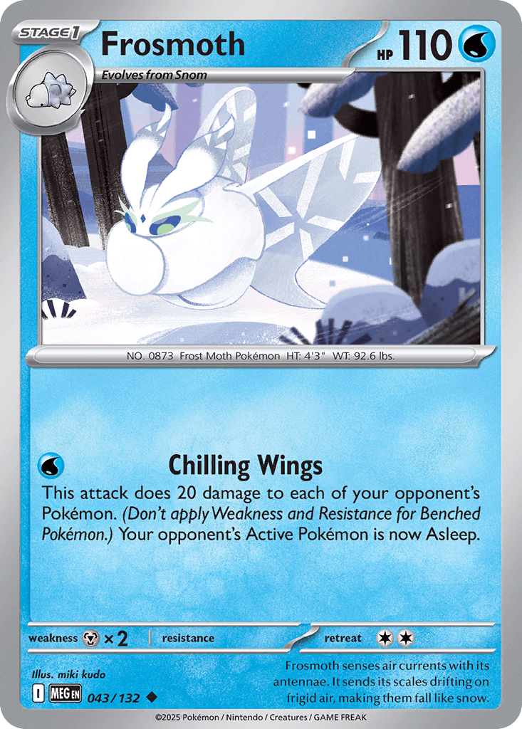 Frosmoth (Mega Evolution) #43 card art