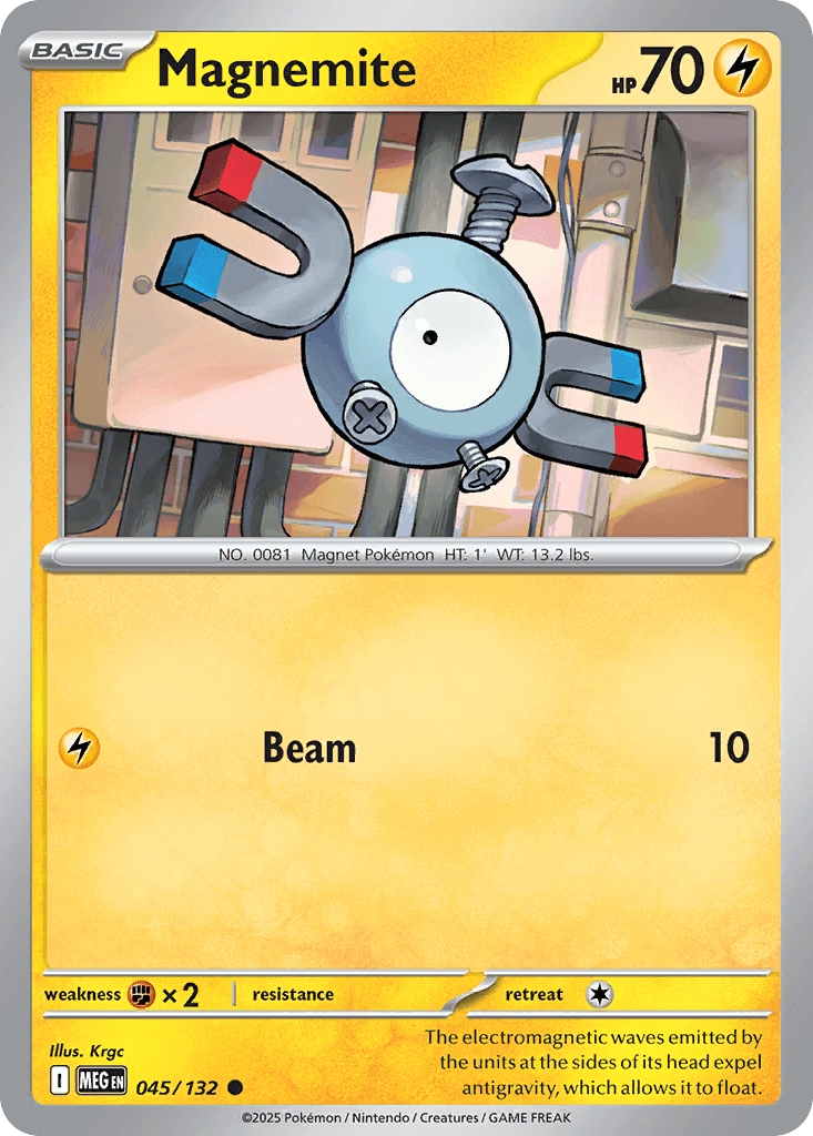 Magnemite (Mega Evolution) #45 card art