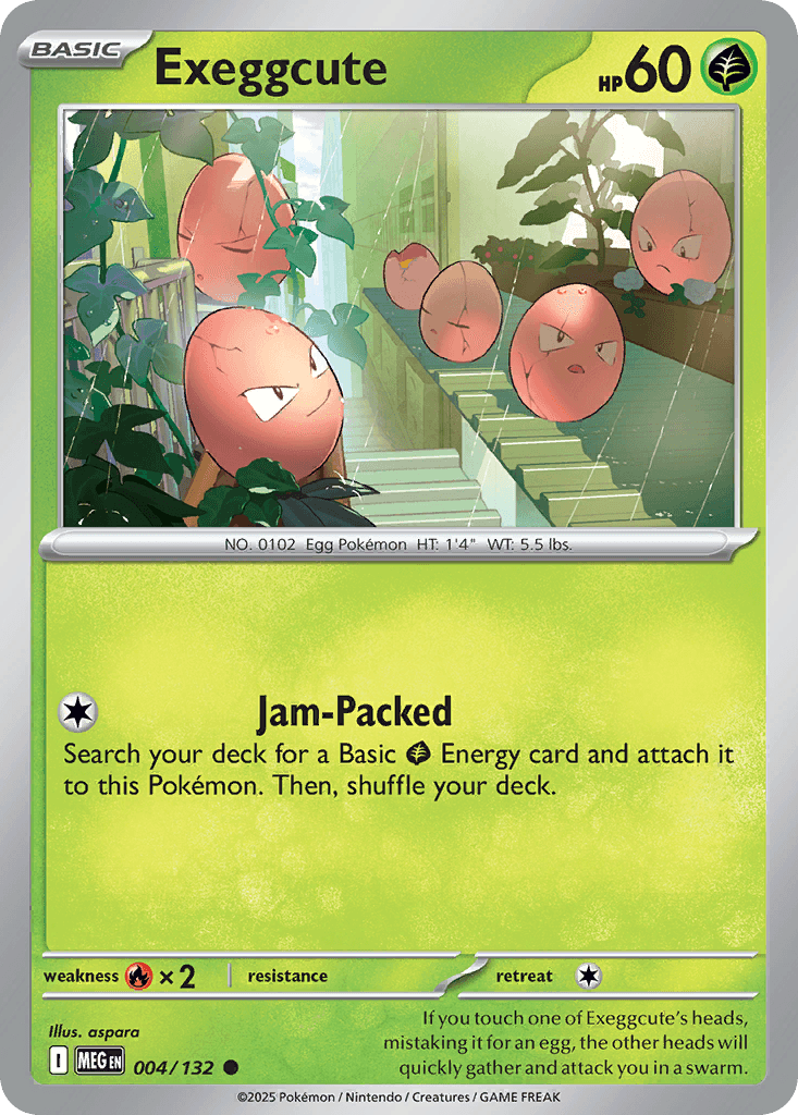 Exeggcute (Mega Evolution) #4 card art