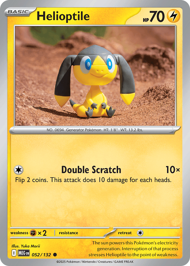 Helioptile (Mega Evolution) #52 card art
