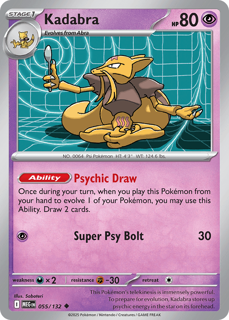 Kadabra (Mega Evolution) #55 card art