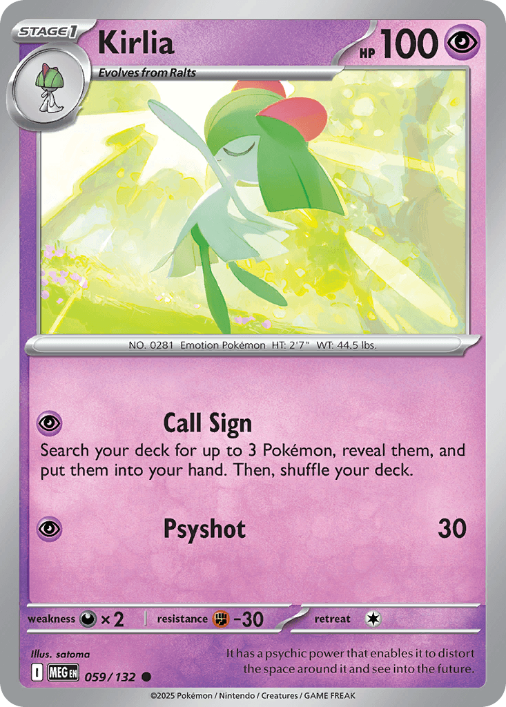 Kirlia (Mega Evolution) #59 card art